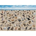 thumbnail image 1 of Beach Pooping Cat Puzzle 1000 Piece Puzzle for Adults, Cat Puzzles for Adults Animal Jigsaw Puzzle as Funny Gag Home Decor, 1 of 5