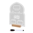 thumbnail image 2 of Acrylic Ramadan Countdown Calendar Board With Wooden Base Table Ornament Gifts, 2 of 12
