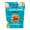 thumbnail image 2 of Hippie Snacks Cauliflower Crisps Variety Pack, Plant-based, High Protein, Gluten Free Snack or Crackers for Charcuterie Boards, 3 Original, 3 Classic Ranch Pack of 8, 2 of 7