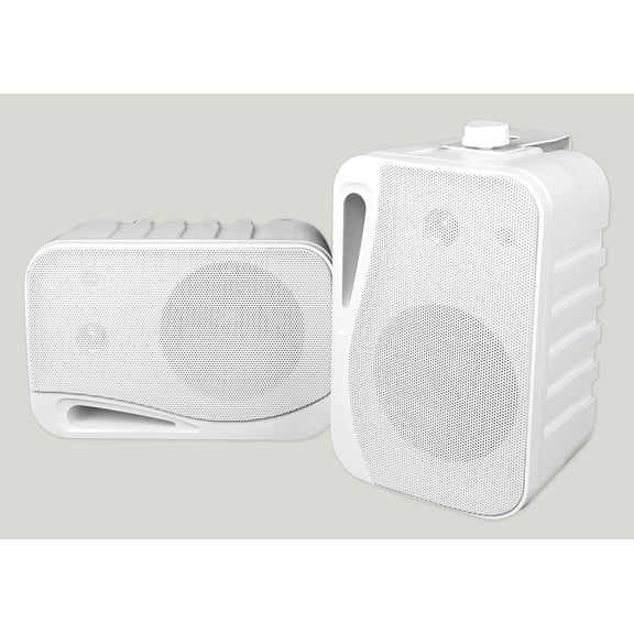 Pair Rockville HP4S-8 4" Outdoor/Indoor Home Theater Speakers w/ Swivel Bracket