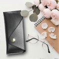 thumbnail image 5 of Black soft glasses case, leather glasses case, glasses storage, women\'s glasses case, glasses case (17.8*7.5*2.5CM), 5 of 5