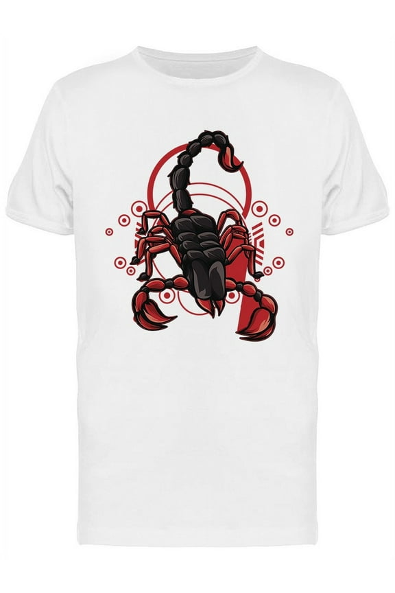 Red Scorpion Design T-Shirt Men -Image by Shutterstock, Male Small