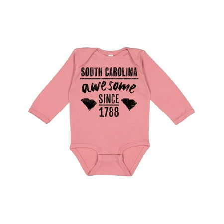 

Inktastic South Carolina Awesome Since 1788 Gift Baby Boy or Baby Girl Long Sleeve Bodysuit