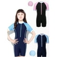 thumbnail image 7 of Yuanyu Girls One Piece Swimsuit Kid Swimwear Girls Water Sport UPF 50+ Sun Protection Bathing Suits 6-12Y, 7 of 7