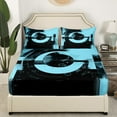 thumbnail image 3 of Erosebridal Minimalst Sheet Set Full, Futuristic Geometric Bedding Sets Full Size, Mid Century Decor 4pcs, 3 of 7