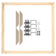thumbnail image 1 of Unique Bargains Canvas Stretcher Bars Kit, 18x18 Inch Rectangle Solid Wood Frame for Paint, Prints, Oil Paintings, Wood Color, 1 of 5