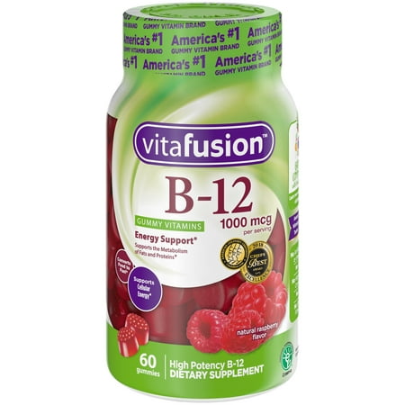 vitafusion Vitamin B12 1000 mcg Gummy Vitamins, (Best B Complex Brand)