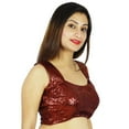 thumbnail image 2 of Ready-Made Designer Stitched Blouse Dense Sequins Party Wear Choli Crop-Top, 2 of 3