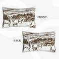 thumbnail image 2 of Sikiie Woodland Forest With Deers Print Plush Pillow Cover, Wrinkle-proof and Stain-resistant Pillow Protector without Pillow Core, Home Decoration-20"x30", 2 of 6