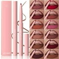 thumbnail image 2 of 12-color Lip Liner Pencils, Ruby Mauve Red Rose Nude Pink Purple Taupe Brown 6 Rich Pigmented Shades Waterproof & Long-Lasting Creamy Matte Velvet Finish for Shaping & Sculpting Lips, 2 of 3