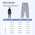 thumbnail image 4 of Balery Lavender Flowers Pantalones de pijama para hombre, pijama ultraligero, pantalón de descanso-X-Large, 4 of 6