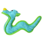 DuraForce - Dragon Blue - Durable Woven Fiber - Squeakers - Multiple Layers. Made Durable, Strong & Tough. Interactive Play (Tug, Toss & Fetch). Machine Washable & Floats