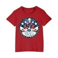 thumbnail image 6 of GERsome Boys Girls 4th of July Tshirts Short Sleeve Shirts for Unisex Kids Summer Patriotic Tshirts Kids American Flag T-Shirts, 5-6 Years, 6 of 6