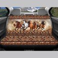 thumbnail image 5 of KUIFORTI Aztec Car Front Rear Seat Covers All Weather Car Front Bucket Bench Split Cover Car Seat Covers Full Set Automotive Seat Protector for Women Men, Horse Print, 5 of 7