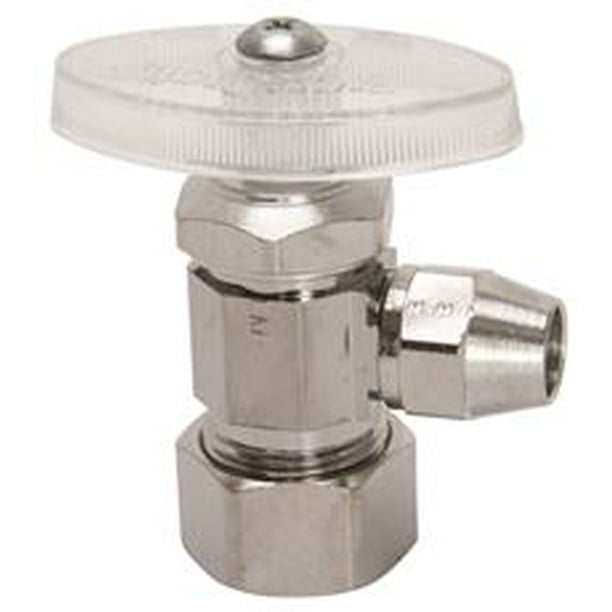 Brasscraft Angle Stop Valve 1/2 In. Compression X 3/8 In. Od Flare