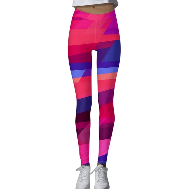 B91xZ Pantalon de Yoga Jambe Droite pour Femmes Legging de Course, Rose Vif S