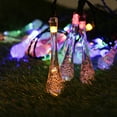 thumbnail image 3 of 21FT 30LEDs Solar String Light Decorative Lights Drop-Shaped Fairy Twinkling Light Christmas New Year Decor for Outdoor Garden Patio Wedding Party 2-Color, 3 of 10