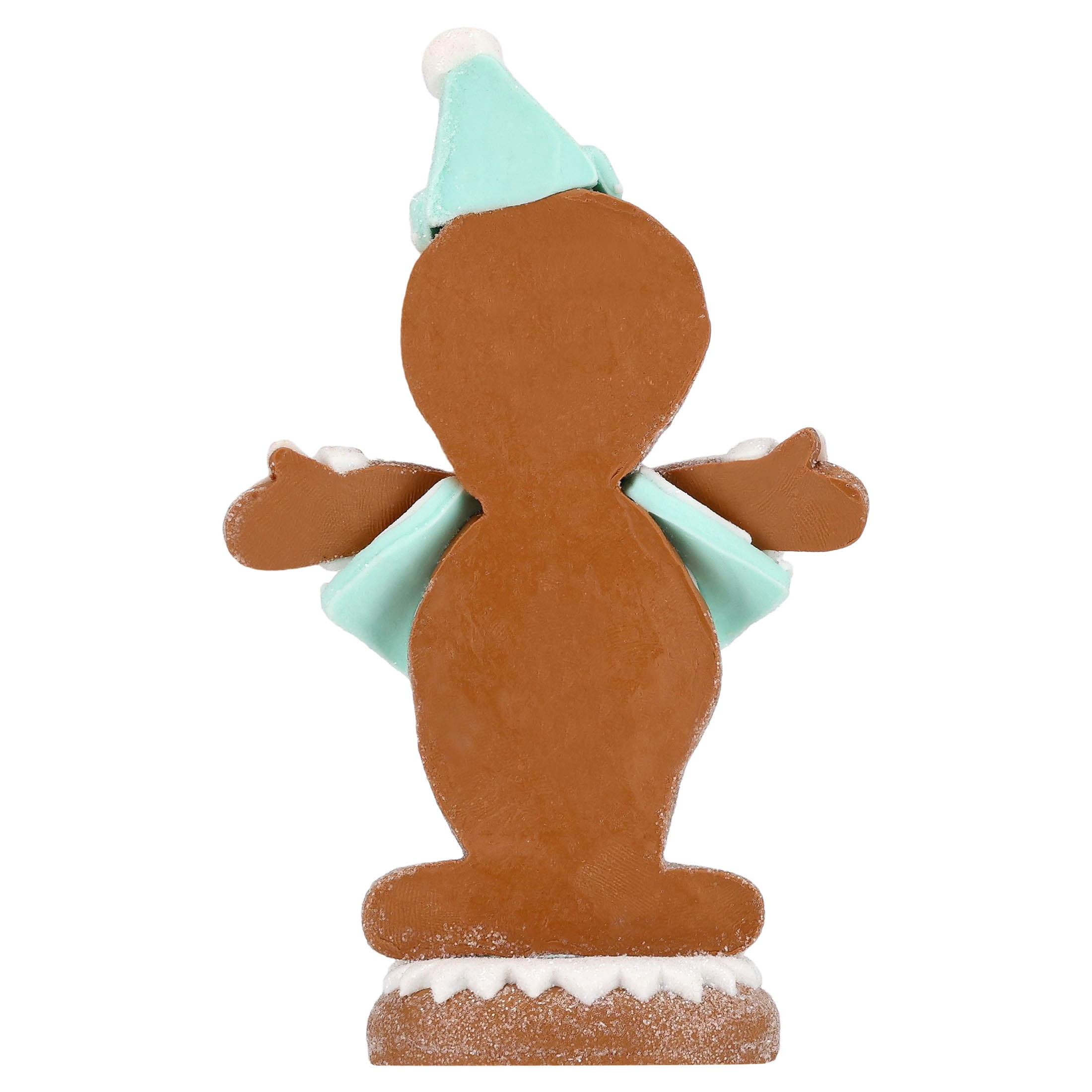 Clay Dough Gingerbread Boy Christmas Decoration, Brown and Blue, 5.3", by Holiday Time