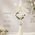 thumbnail image 5 of Gardenia Scent Embossed Plaster Hanging Air Freshener with Tassel for Car Closet Home, 1 Piece, 5 of 7