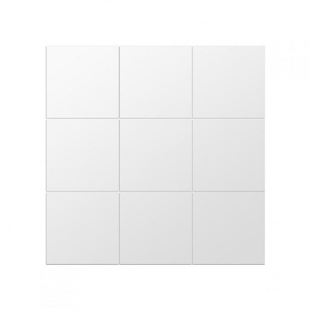 16 Piezas Espejo Adhesivos para Pared Ecomeon Cuadrado para Baño Decoración de Hogar
