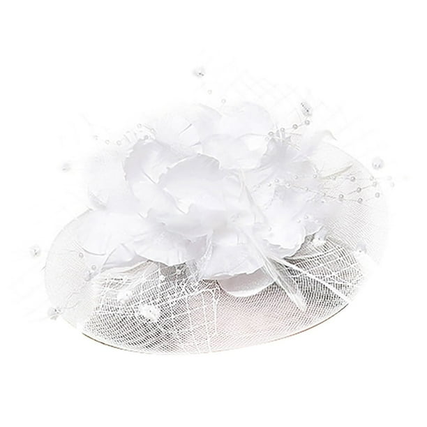 Elegante pinza para el pelo con plumas para mujer, niñas, fiestas, bodas, citas, decoración, diadema de nailon suave, accesorios