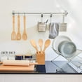 thumbnail image 2 of Kitchen Cooking Utensils Set,6 Pcs Bamboo Wooden Spoons & Spatula Kitchen Cooking Tools for Nonstick Cookware and Wok, 2 of 8