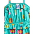 thumbnail image 2 of Wonder Nation Toddler Girls Printed Fashion Romper, Sizes 12M-5T, 2 of 3