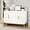 White, variant on ARTPOWER Accent Cabinet with 4 Doors, Carved Decorative Sideboard Buffet Cabinet, Modern Credenza for Living Room, Kitchen, Office, and Hallway, White