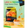 thumbnail image 2 of 38 PCS Colorful Chip Clips - 4 Sizes Good Sealing Bag Clips for Food Snack Storage, Keeps Coffee, Bread, Cookies Fresh (6.3", 5", 3.5", 2.3")​, 2 of 6