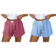 thumbnail image 1 of (2-Pack) Rinsvye Women's Shorts Cute Soft Women Shorts athletic Pack Stripe Print Shorts Womens Bike Shorts Women's Shorts with Pockets Denim Women Shorts for Summer Womens Sweat Shorts, 1 of 5