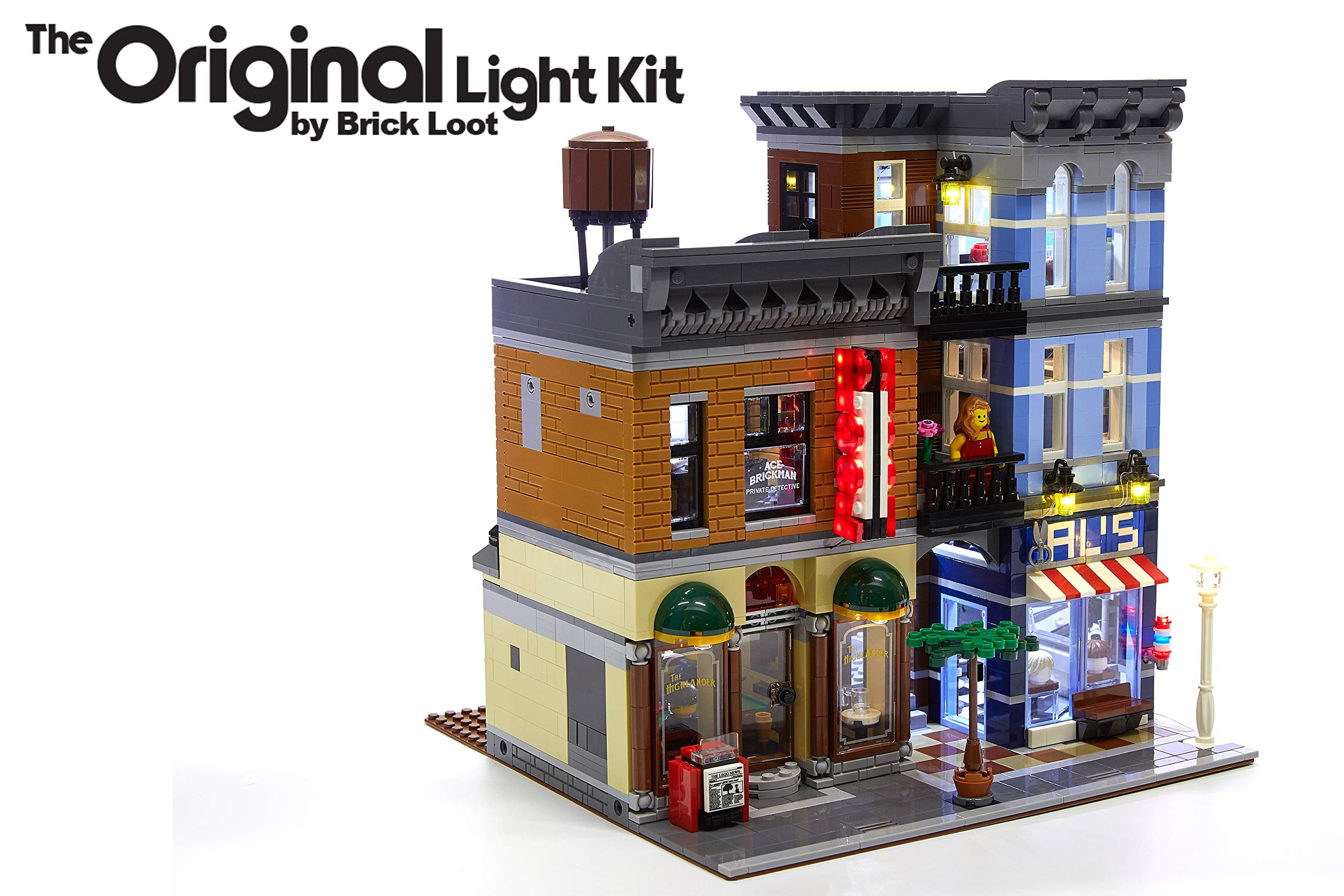elegant se tv Ny mening Brick Loot LED Lighting Kit for LEGO Detective's Office 10246 - (LEGO set  not included) - Walmart.com