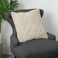 thumbnail image 5 of HomeStock 16In. Renaissance Revival Woven Macrame Decorative Pillow Cover, 5 of 6
