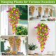 thumbnail image 5 of Flores colgantes artificiales TURNMEON de 79 cm resistentes a los rayos UV, 4 piezas, 5 of 9