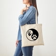 thumbnail image 3 of CafePress - Human & Dog Yin Yang Tote Bag - Unisex Canvas Tote Bag, Beige, 1-Piece, 3 of 6