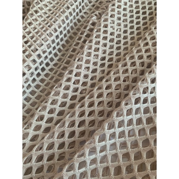 Burlap Fabric Poly Nylon Mesh Fabric Nude Per Yard 58 Inch Wide
