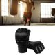 thumbnail image 5 of Guantes de boxeo con absorción de impactos, de medio dedo, para hombres y mujeres, entrenamiento de muay thai, kickboxing, fitness, sparring, Aestivo | Negro | AESTIVO, 5 of 7
