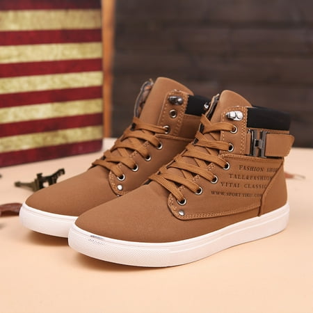 

YOTAMI Men s Shoes Outwear on sale under $15 Fashion Mens Oxfords Casual High Top Shoes Shoes Sneakers Shoes KH/45