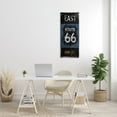 thumbnail image 2 of Stupell Industries Route 66 Highway Symbol Blue Right Arrow Directional, 17 x 40, Designed by Luke Wilson, 2 of 6
