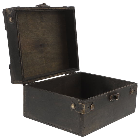 CIMAXIC Treasure Chest Box Wooden Packaging Rectangular 1 Piece