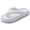 White, variant on BadPiggies Anti-Slip Shower Shoes Pillow Slippers Sandals for Women Men Comfy Cushioned Thick Sole House Slides