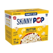 SKINNYPOP Butter Microwave Popcorn Snack, 2.8 oz Bag (12 Count)