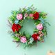 thumbnail image 5 of Flores artificiales, flores falsas, flores artificiales, juego de regalo para mujer, puerta de entrada, flores aromáticas, hojas y plantas de dinero, guirnaldas de flores para exterior, decoración de, 5 of 6