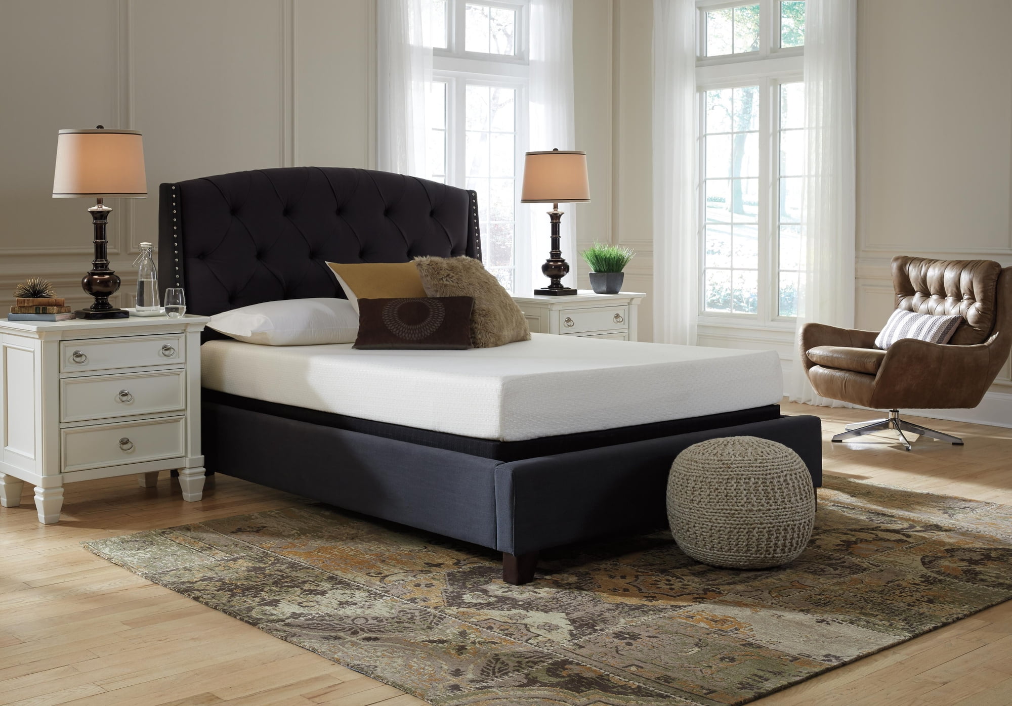 Signature Design by Ashley 8 Inch Chime Medium Firm Memory Foam King Mattress