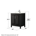 thumbnail image 3 of Wyndham Collection Wcv252530s-Vca-Med Daria 30" Free Standing Single Basin Vanity Set -, 3 of 7