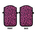 thumbnail image 2 of WIRESTER Cell Phone Pouch Sleeve Case for with Adjustable Crossbody Strap Neck Lanyard for Women Men Working Walking Travelling - Black/Hot Pink Leopard, 2 of 5