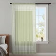 thumbnail image 4 of Sage Green Greek Key Sheer Curtains 84 Inches Long, Geometric Greece Ancient Farmhouse Geo Light Filering Curtains, Breathable Simi Curtain Privacy Drapes for Living Room Bedroom Window Treatment, 4 of 9