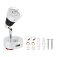 thumbnail image 1 of ANGGREK Lampe de Lecture pour Remorque LED, Moderne 90° Rotative en Alliage d'Aluminium Chromé Réglable Murale Intérieure Projecteur de Chevet 1030V 3W pour Campeurs Caravanes, 1 of 1