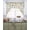 Pink LightBLue LightYellow, variant on Spring Floral Swag Valances for Windows, Small Curtains Drapes, Elegant Pastoral Flowers Dragonfly Black Kitchen Window Curtains Over Sink Window Treatment Valance for Bedroom/Bathroom 56"x36"