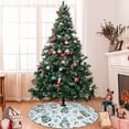 thumbnail image 7 of Sikiie Winter Wonderland Light Blue 30-48 inches {designName} Print Christmas Tree Skirt Snowman Xmas Tree Skirt with Edge Christmas Decorations for Holiday Party-30", 7 of 7
