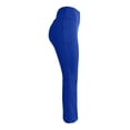 thumbnail image 5 of CAIVO Bootcut Flared Yoga Leggings for Women High Waist Solid Color Full Length Stretchy Casual Athletic Pants for Travel Gym Daily Life Running Fitness Trousers , Blue, 5 of 5